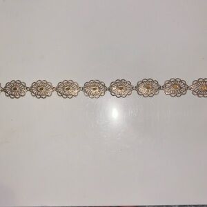 Gold Y2K Flower Choker